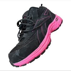 Reebok STEEL TOE Women’s Black and Pink Ateron Work Sneakers Size 6